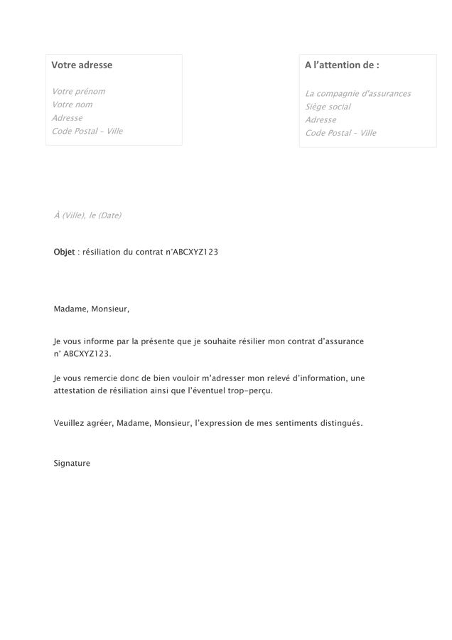 découvrez comment résilier vos contrats d'assurance facilement et rapidement. nous vous guidons à travers les étapes nécessaires pour annuler vos polices d'assurance tout en respectant les délais légaux et en évitant les pénalités. informez-vous sur vos droits et les meilleures pratiques pour une résiliation sans tracas.