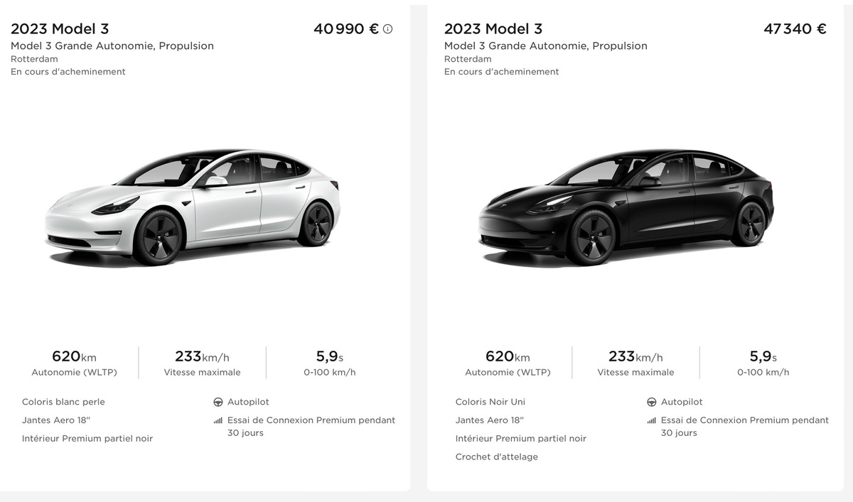 un propriétaire d'une tesla model 3 réclame 6 400 € à la marque en raison de problèmes rencontrés avec son véhicule.